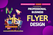 do professional business flyers design 20 hours