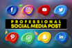 create social media designs with curated content