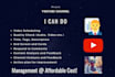 be your professional youtube channel manager