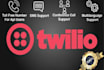build twilio sms,bulk sms, voice calls, autoresponder