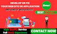 do web app develop or fix web site issues