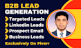 do targeted b2b lead generation and web research