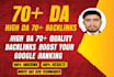 create high da 70 backlinks