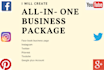 create facebook business page,twitter,pinterest,youtube,google plus account