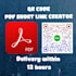design unique qr code and create pdf short link for you