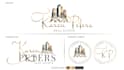 design a modern business and real estate logo with complete branding kit