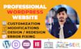 edit, modify, customize and fix your wordpress website perfectly