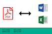 convert pdf to excel, word type set