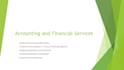provide financial and accounting services