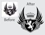 make a vector tracing from your image, unlimited revision