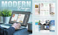 design a modern one pager media or press kit, company flyer