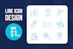 design icon set for your website or mobile app in 24 hours