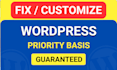 fix wordpress issues, wordpress bug fix, fix wordpress errors, woocommerce fix