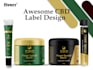 do cbd label design, hemp label design, bottle label