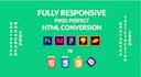 convert PSD, zeplin, xd, and sketch to responsive HTML