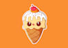 design cute food logo characters