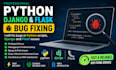 fix bugs in python, django, flask and backend apis