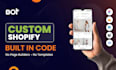 build a custom shopify store coded for high conversions