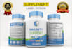 do label design, supplement label design, bottle label design, product label