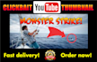 create a clickbait youtube thumbnail and cover art