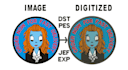 do embroidery digitizing into dst pes jef in 1 hour