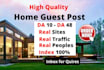 home guest post on high authority home websites