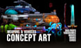 paint concept art for vehicles, props, and weapons for you