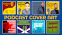design podcast cover art for itunes spotify logo design podcast