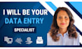 be your data entry specialist