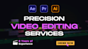 do professional video editing and motion graphics ads with 24hrs fast delivery
