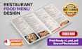 design an editable restaurant menu, digital menu, food menu