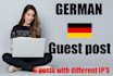 guestpost on german blogs with good rank