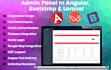 develop web application in angular, bootstrap and laravel