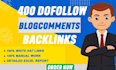 do 400 dofollow blogcomment backlinks with high da pa