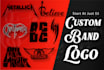 create a professional dj or band logo design