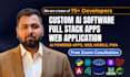 do custom ai software, full stack, web application, ai software developer ai web