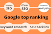 provide best google top ranking services with white hat SEO
