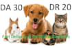 do guest post in da 30 and DR 20 pet blog