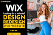 custom design wix website and redesign business wix website