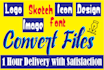 convert any file to vector ai, psd, png in 1 hour
