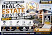write and guest post on real estate blogs with dofollow SEO backlinks
