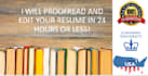 professionally proofread and edit your resume