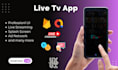 create a live tv professional app with cheap rate