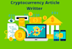 write cryptocurrency  blockchain trading articles and video tutorials