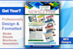 design and format your book, ebook, newsletter
