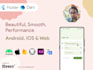 develop performance android, ios and web app with flutter