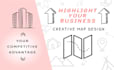 design a visually appealing map to promote your business