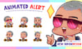 create animated twitch or kick alert for your channel