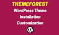 install wordpress envato themeforest themes as demo in 2h