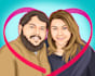 draw amazing romantic couple from your photo